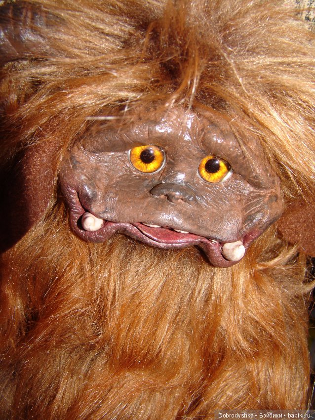 Людо из фильма Лабиринт — Игрушки в смешанной технике (мех и глина): Арт (фото 9)