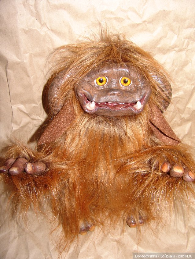 Людо из фильма Лабиринт — Игрушки в смешанной технике (мех и глина): Арт (фото 6)