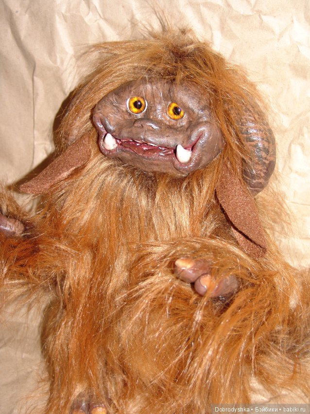 Людо из фильма Лабиринт — Игрушки в смешанной технике (мех и глина): Арт (фото 5)