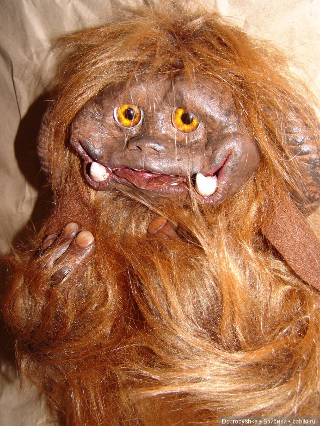 Людо из фильма Лабиринт — Игрушки в смешанной технике (мех и глина): Арт (фото 8)