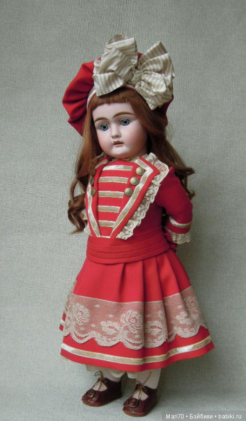 Платье а-ля матроска — Антикварные куклы Bahr & Proschild (BP): Бар и Прёшильд (фото 8)