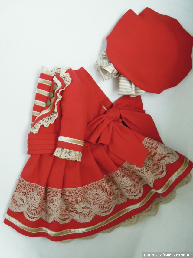 Платье а-ля матроска — Антикварные куклы Bahr & Proschild (BP): Бар и Прёшильд (фото 6)