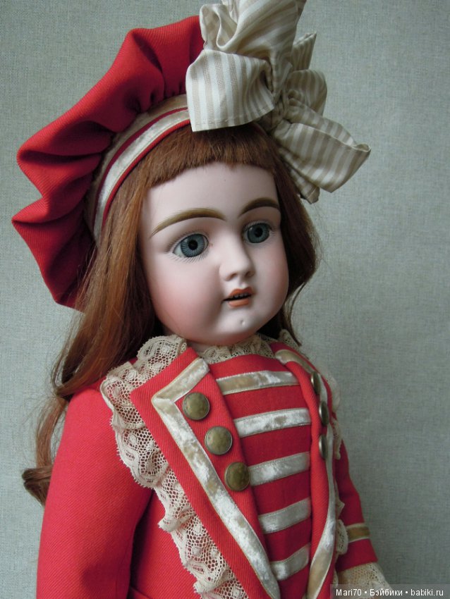 Платье а-ля матроска — Антикварные куклы Bahr & Proschild (BP): Бар и Прёшильд (фото 9)