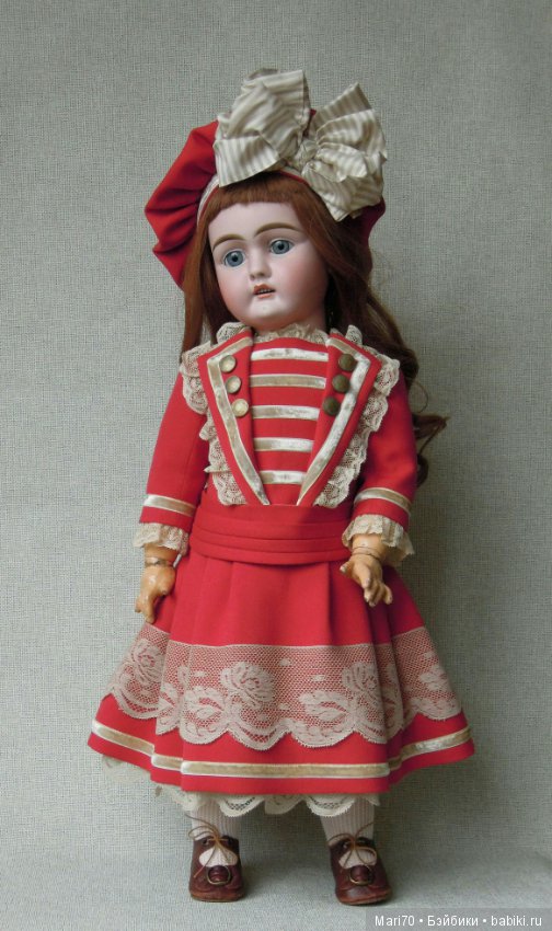 Платье а-ля матроска — Антикварные куклы Bahr & Proschild (BP): Бар и Прёшильд