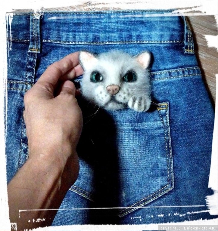 Котоброшь — Валяные игрушки из шерсти: сухое валяние (фото 5)