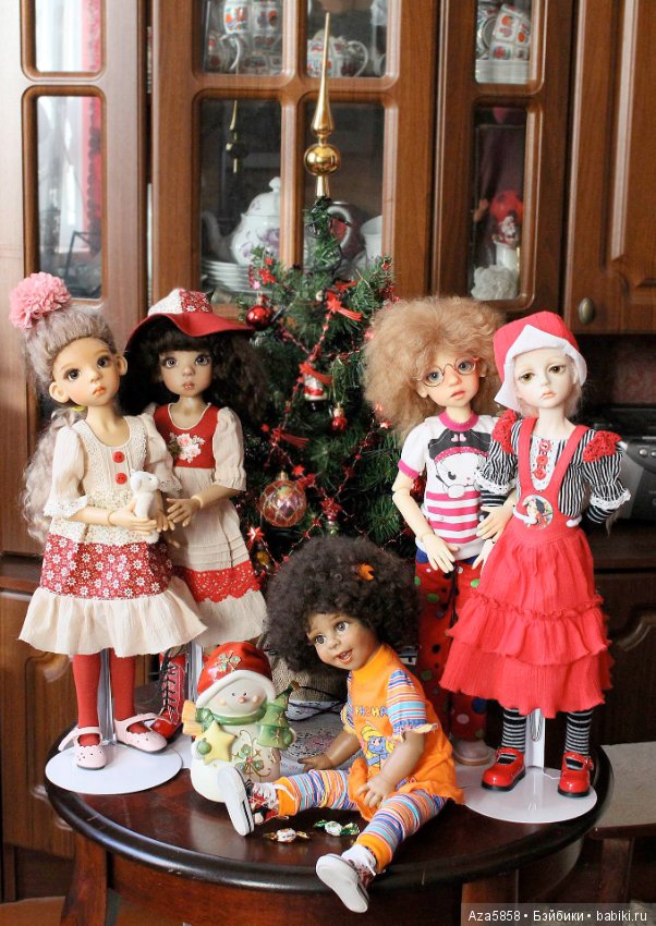Праздник у ёлочки — Куклы Kaye Wiggs (Кайе Виггс): авторские BJD (БЖД)