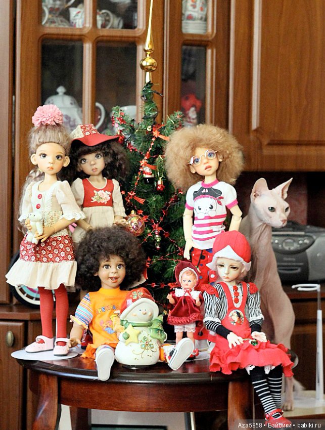 Праздник у ёлочки — Куклы Kaye Wiggs (Кайе Виггс): авторские BJD (БЖД) (фото 7)