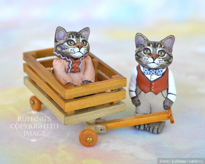 Прелестные котики, авторские игрушки Max Bailey