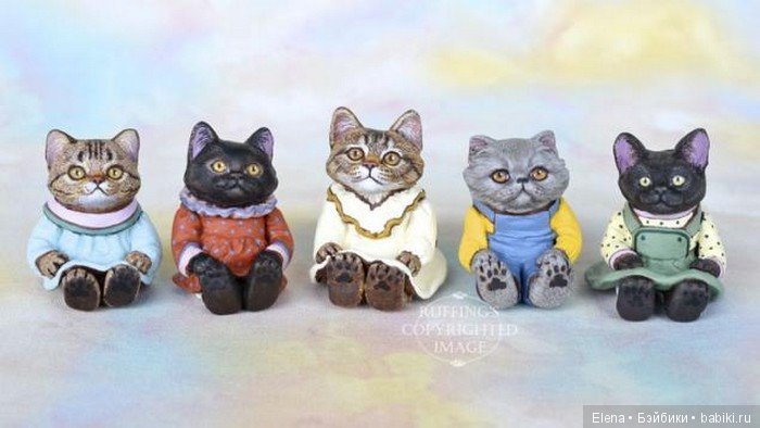 Прелестные котики, авторские игрушки Max Bailey (фото 9)