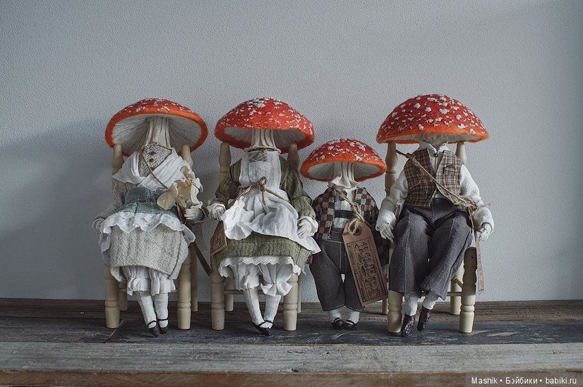 Удивительные мухоморчики от китайского автора Yinyue Duzii (фото 9)