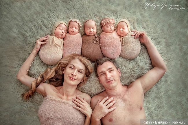 В одесской семье появилось сразу пятеро малышей