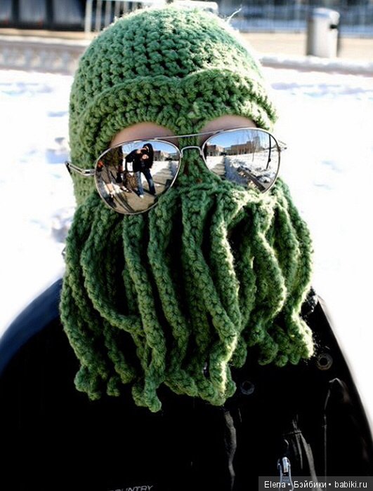 Вязаные шапки на зиму: креативность зашкаливает (фото 9)