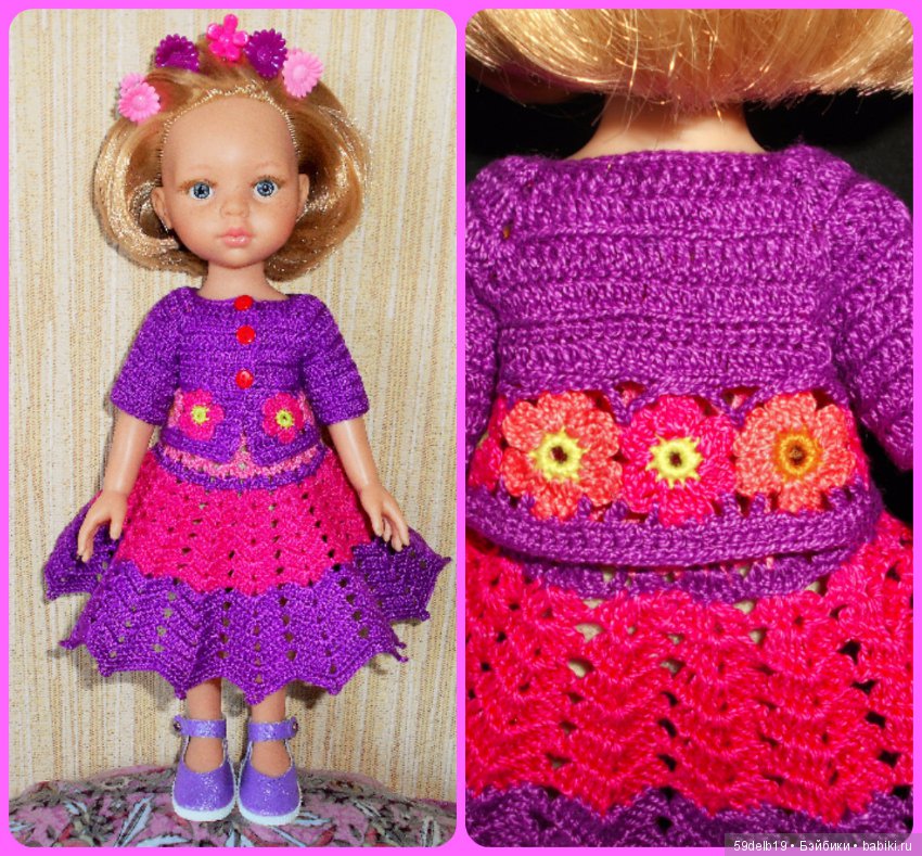 Одежда для кукол с использованием отдельных мотивов