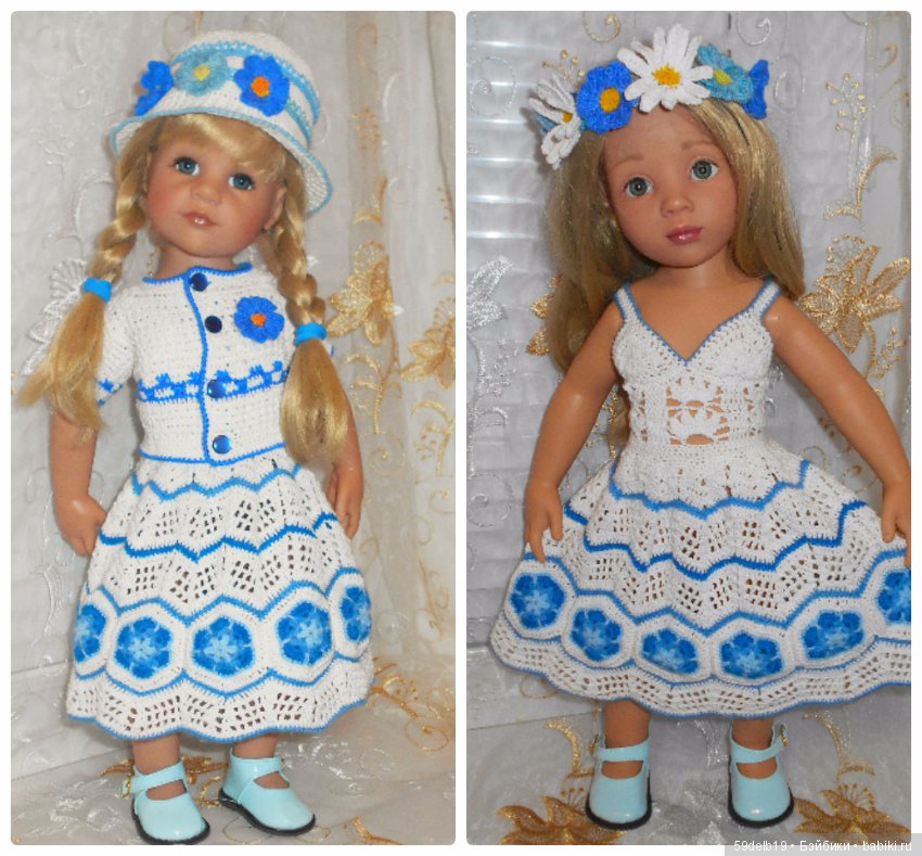 Одежда для кукол с использованием отдельных мотивов