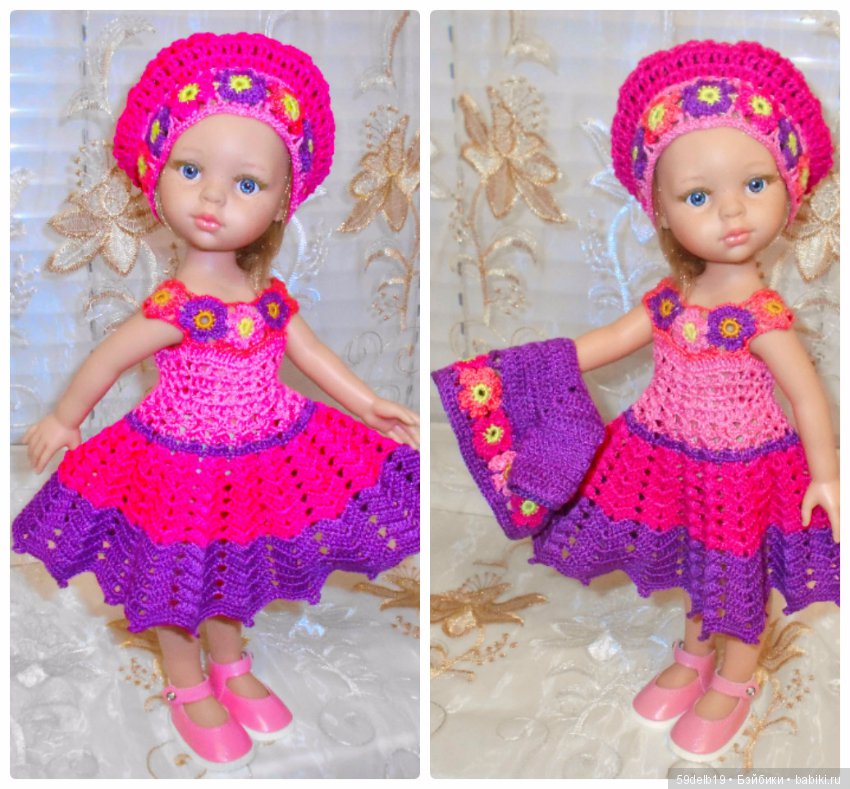 Одежда для кукол с использованием отдельных мотивов