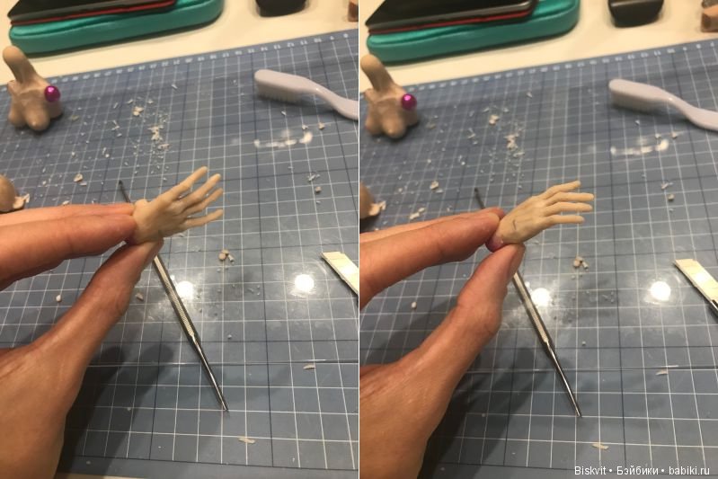 Создание первой шарнирной куклы часть 3