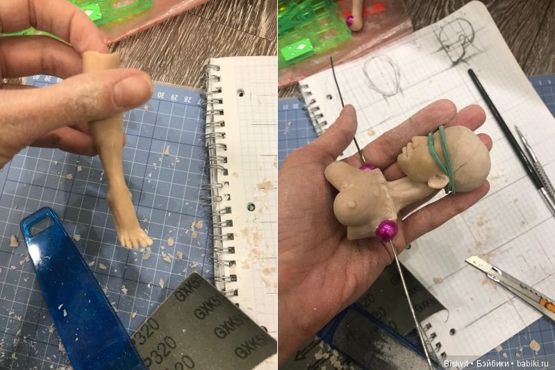 Создание первой шарнирной куклы часть 3 (фото 2)