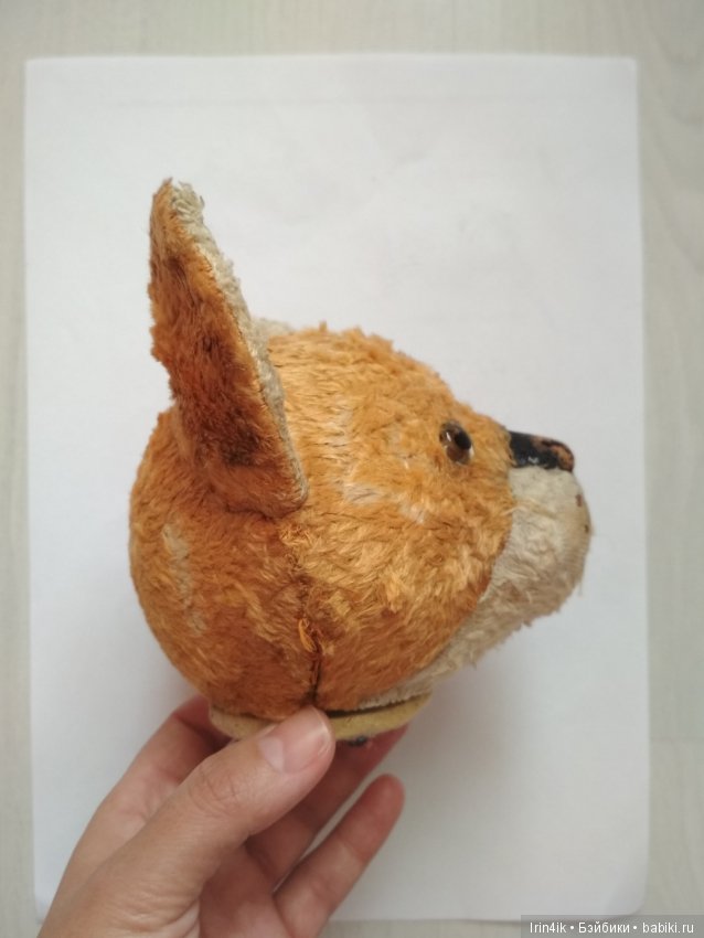 Плюшевый Рыжик из СССР с выкройкой (фото 6)