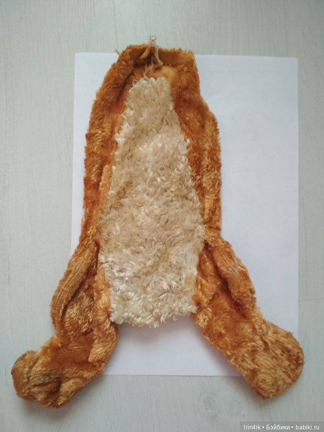 Плюшевый Рыжик из СССР с выкройкой (фото 2)