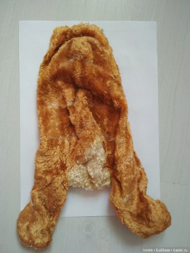 Плюшевый Рыжик из СССР с выкройкой (фото 4)