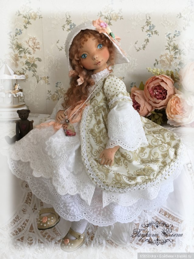 Виталинка, коллекционная текстильная кукла (фото 3)
