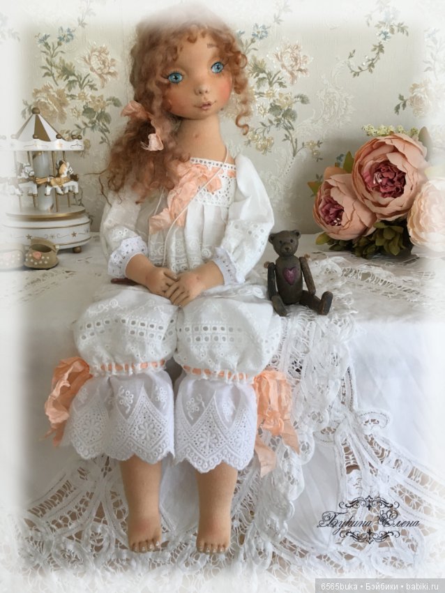 Виталинка, коллекционная текстильная кукла (фото 8)