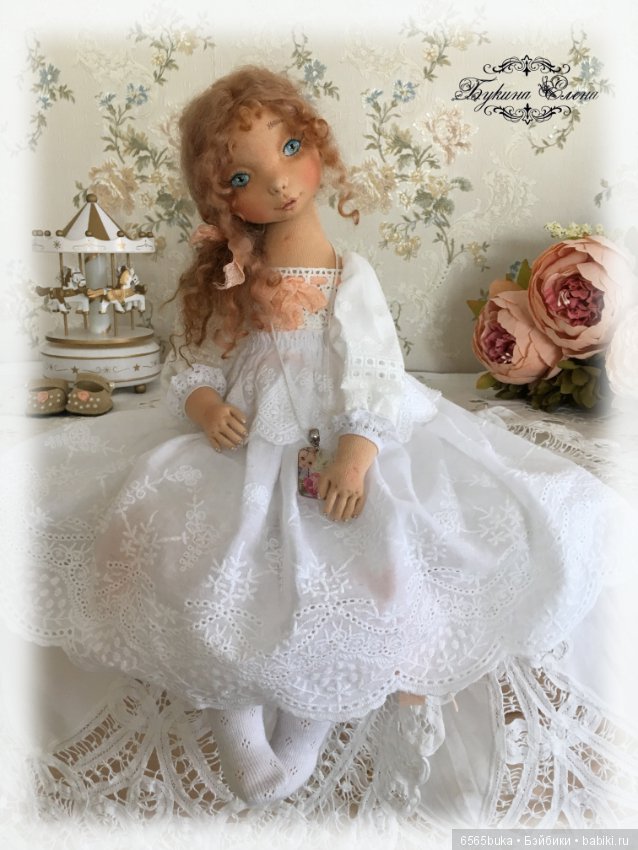 Виталинка, коллекционная текстильная кукла (фото 7)
