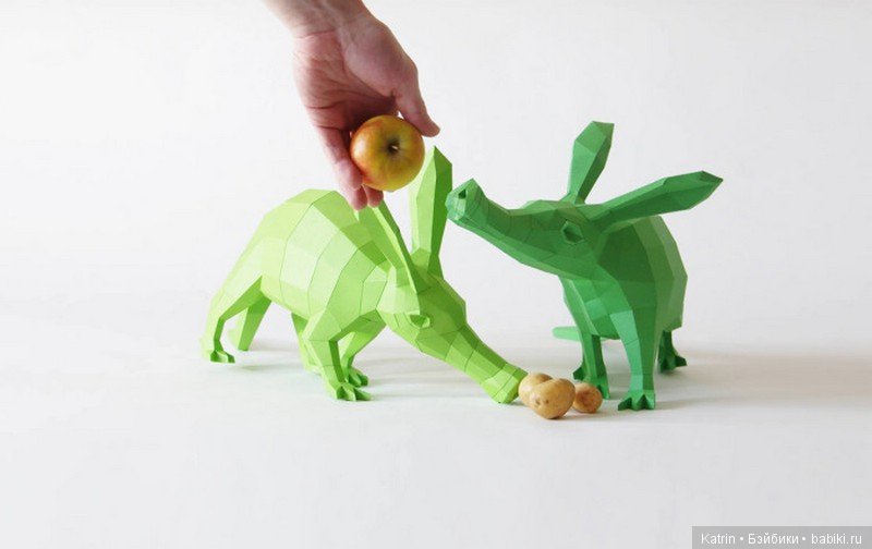 Забавные бумажные фигурки зверей от немецкого художника