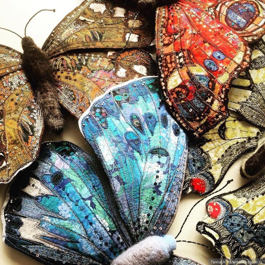 Потрясающие текстильные насекомые от Heather Everitt