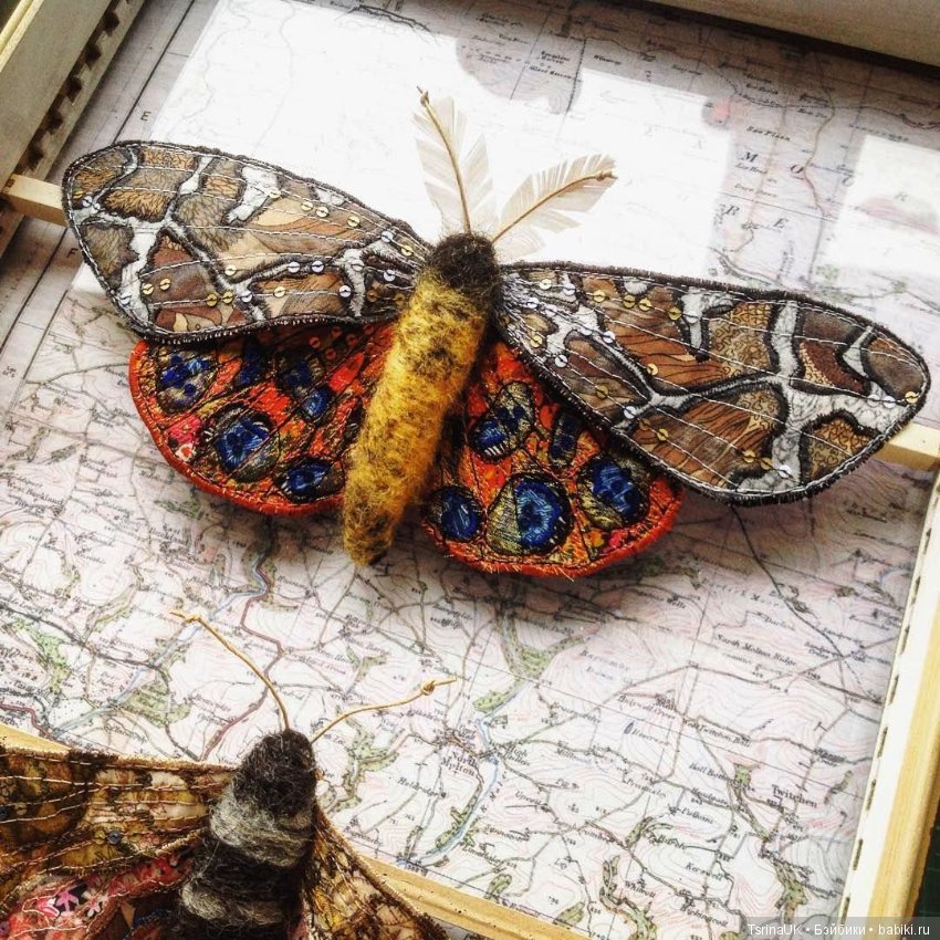 Потрясающие текстильные насекомые от Heather Everitt