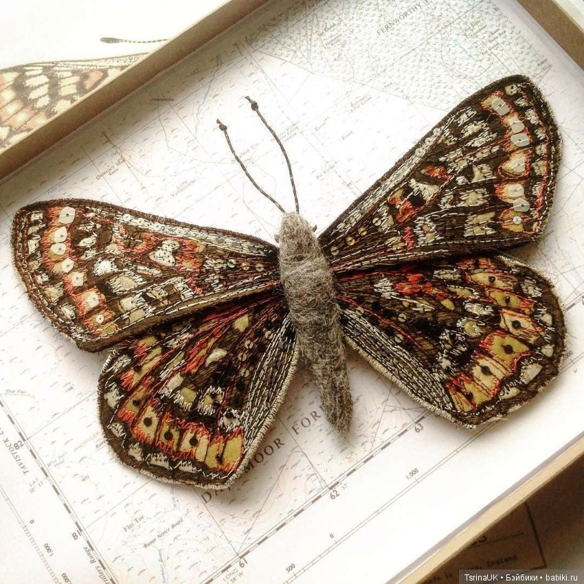 Потрясающие текстильные насекомые от Heather Everitt (фото 3)