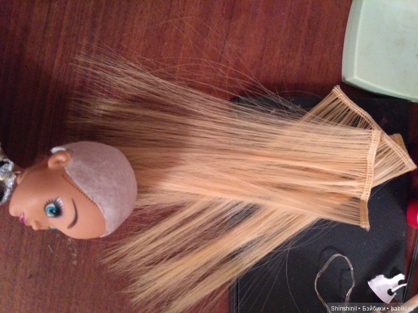 Первый опыт по созданию париков для кукол (фото 2)