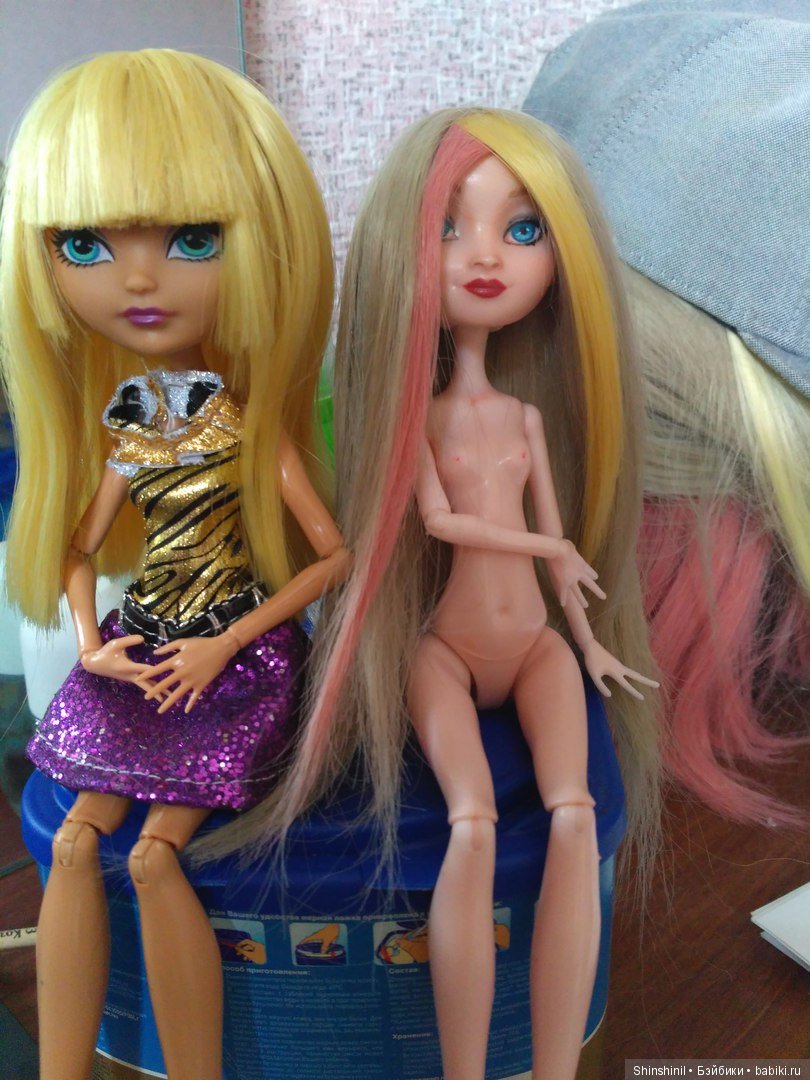 Первый опыт по созданию париков для кукол (фото 8)