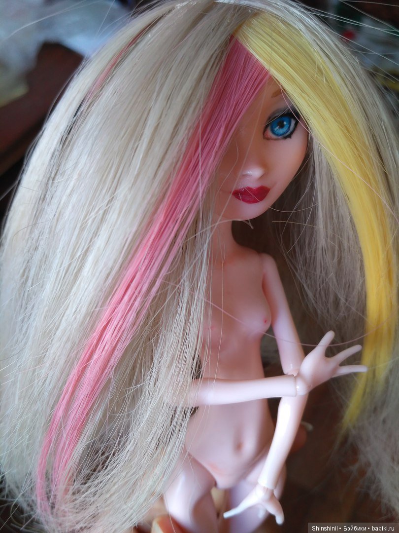 Первый опыт по созданию париков для кукол (фото 5)