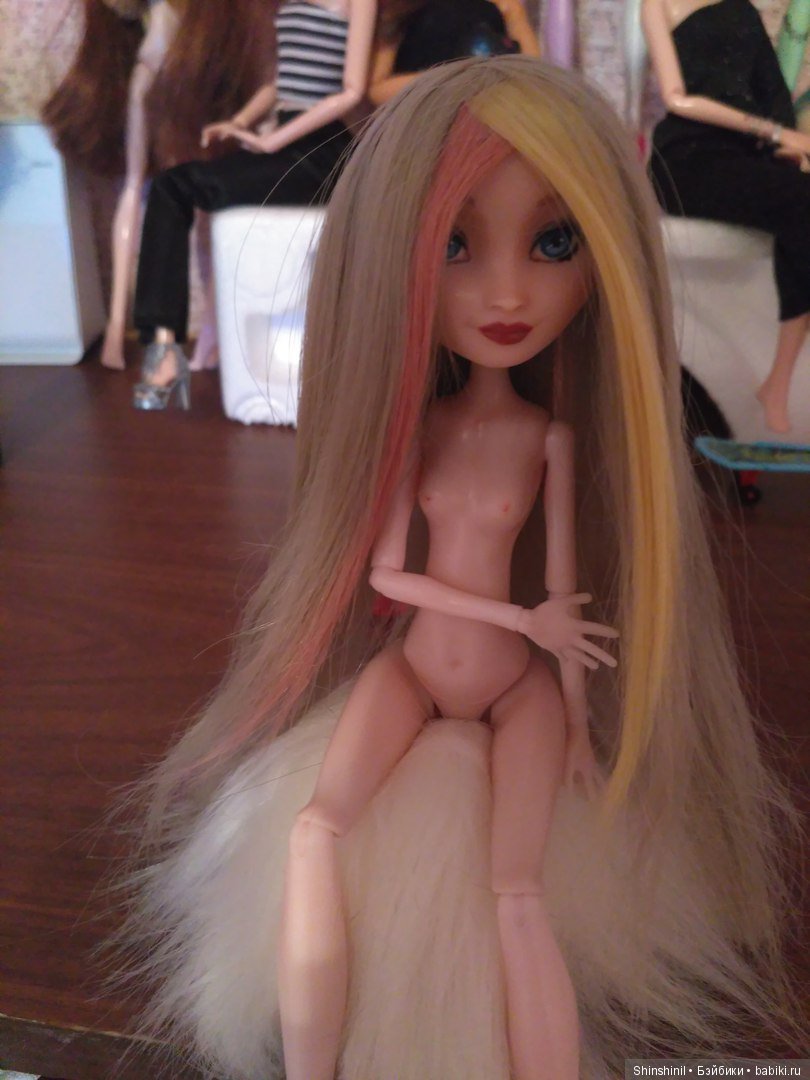 Первый опыт по созданию париков для кукол (фото 6)