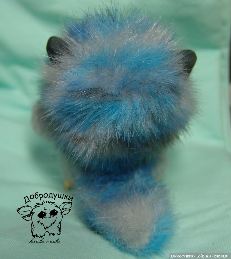 Мини Чеширенок — Игрушки в смешанной технике (мех и глина): Арт (фото 3)