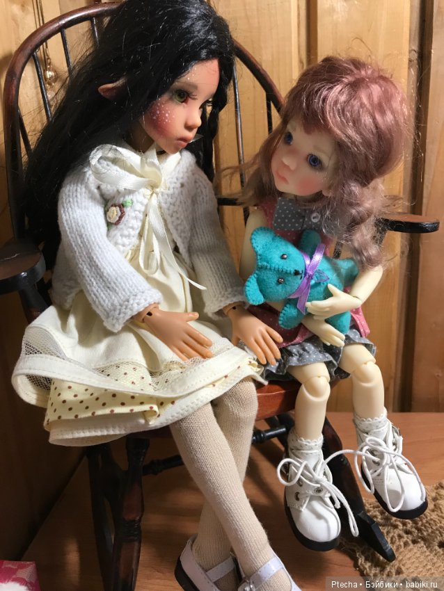 И обе девочки вместе — Куклы Kaye Wiggs (Кайе Виггс): авторские BJD (БЖД) (фото 2)