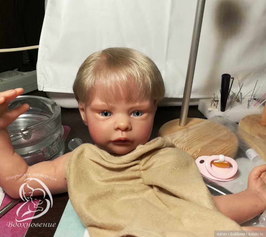 Кукла реборн из лимитированного молда Мелани от Ирины Капланской (фото 2)