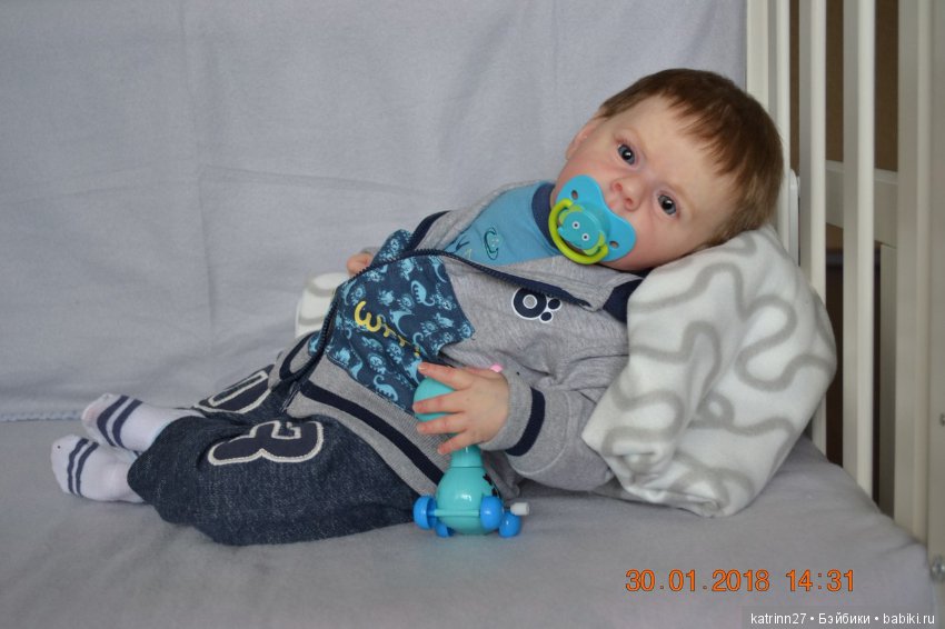 Кукла реборн Женечка, молд Maik. Автор Ekaterina Abbyasova babies (фото 3)