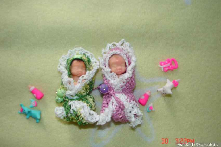 Диана и София — Авторские миниатюрные куклы: лепка