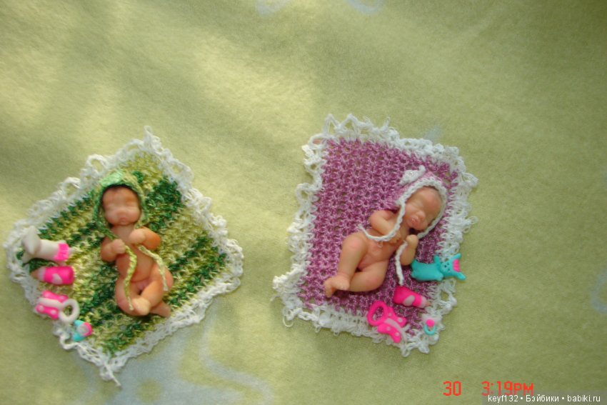 Диана и София — Авторские миниатюрные куклы: лепка