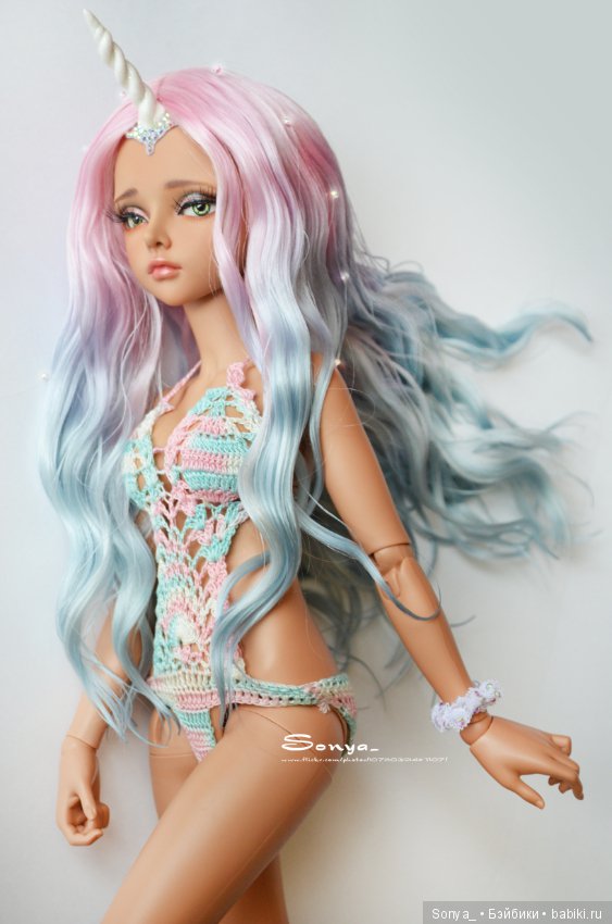 Парик Последний единорог — Одежда и обувь для кукол BJD (БЖД): 1/3 (фото 5)