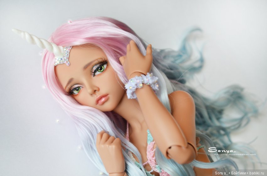 Парик Последний единорог — Одежда и обувь для кукол BJD (БЖД): 1/3 (фото 2)