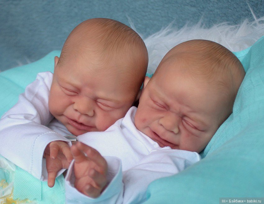 Малыши реборн Leo и Lea скульптора Ulrike Gall (фото 9)