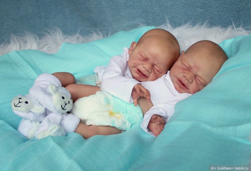 Малыши реборн Leo и Lea скульптора Ulrike Gall (фото 7)