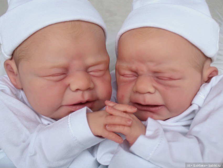 Малыши реборн Leo и Lea скульптора Ulrike Gall