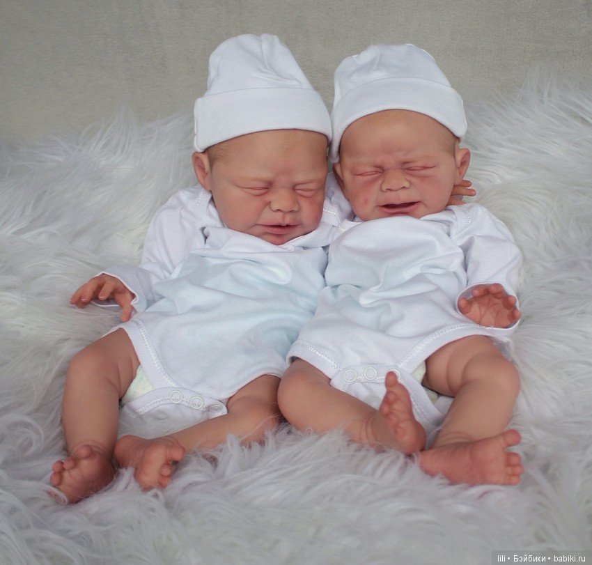 Малыши реборн Leo и Lea скульптора Ulrike Gall (фото 5)