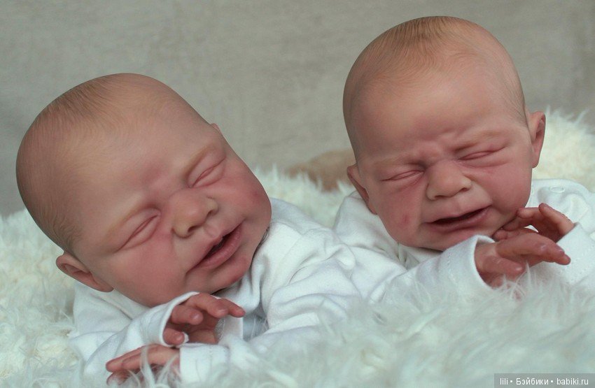 Малыши реборн Leo и Lea скульптора Ulrike Gall