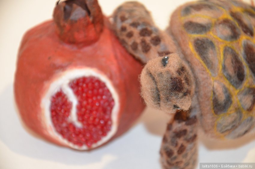 Сухое валяние. Черепашка Наташка