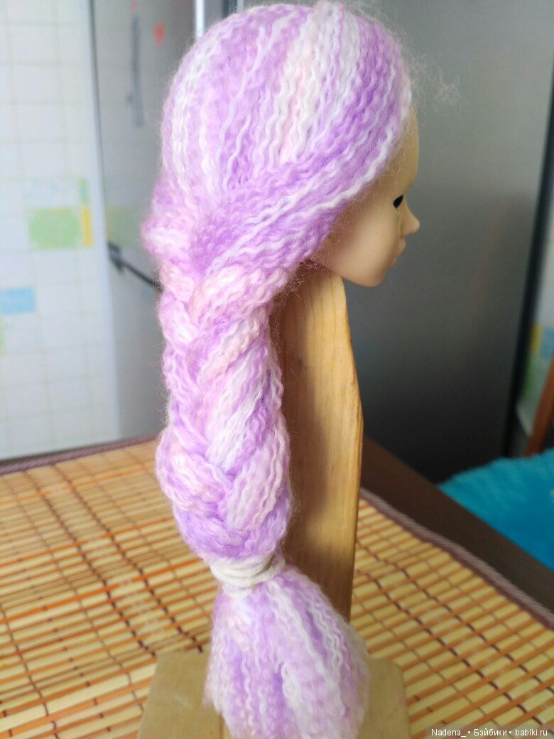 Парик из акриловых ниток — Одежда и обувь для кукол BJD (БЖД): 1/3 (фото 4)